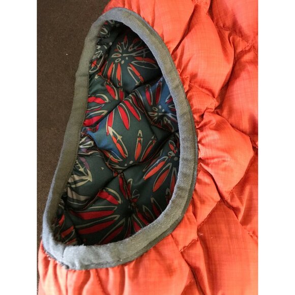 Golite Women's Puffer Down Vest Diamond Quilted Pattern Orange XS - Picture 11 of 12